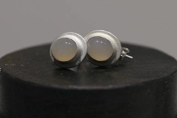 OLIO E ACETO Pure Silver Agate Planet Drooping Earrings OA08E08 POEA6
